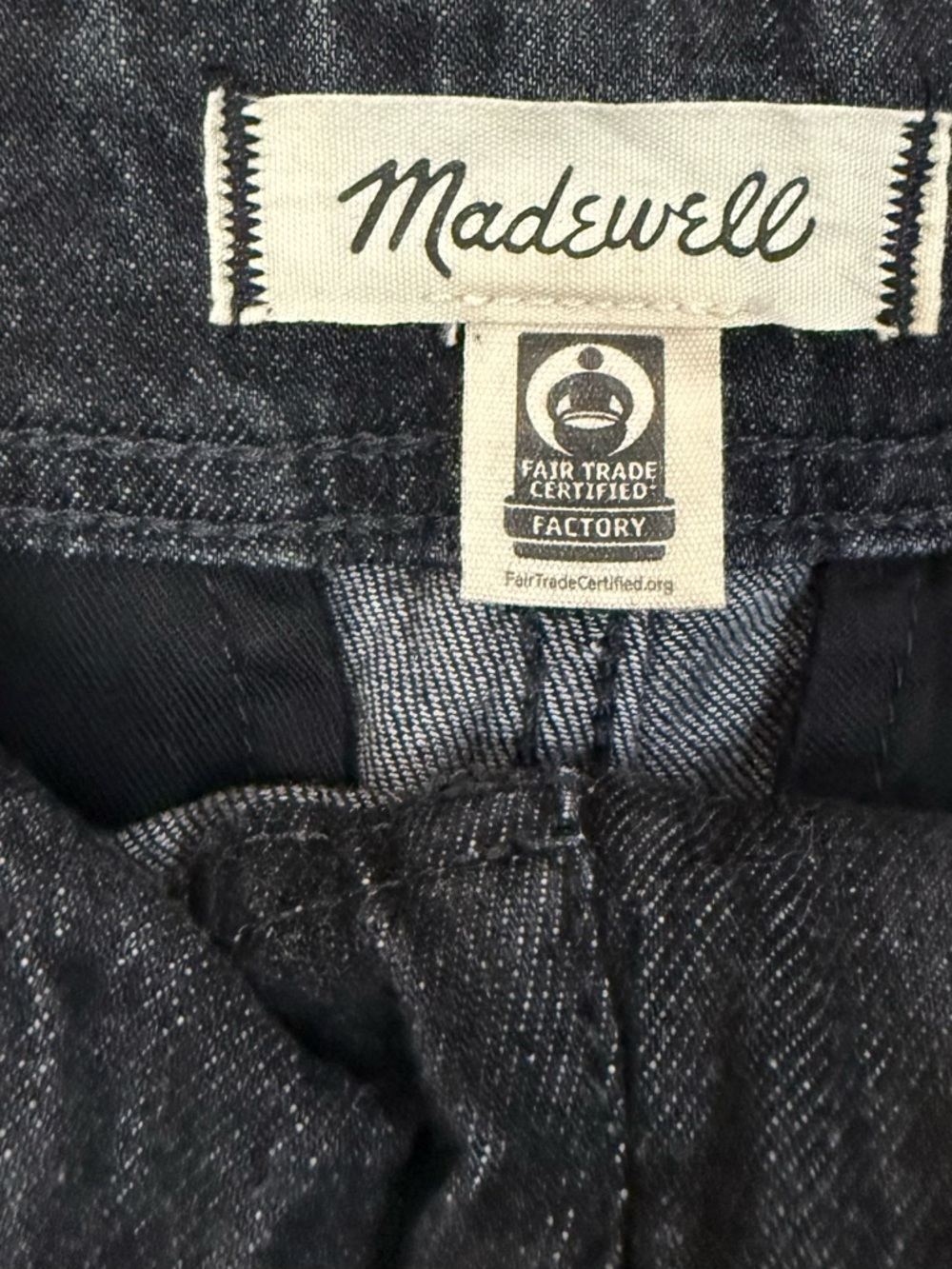 Madewell Black Washed Denim Jeans - Picture 3 of 4